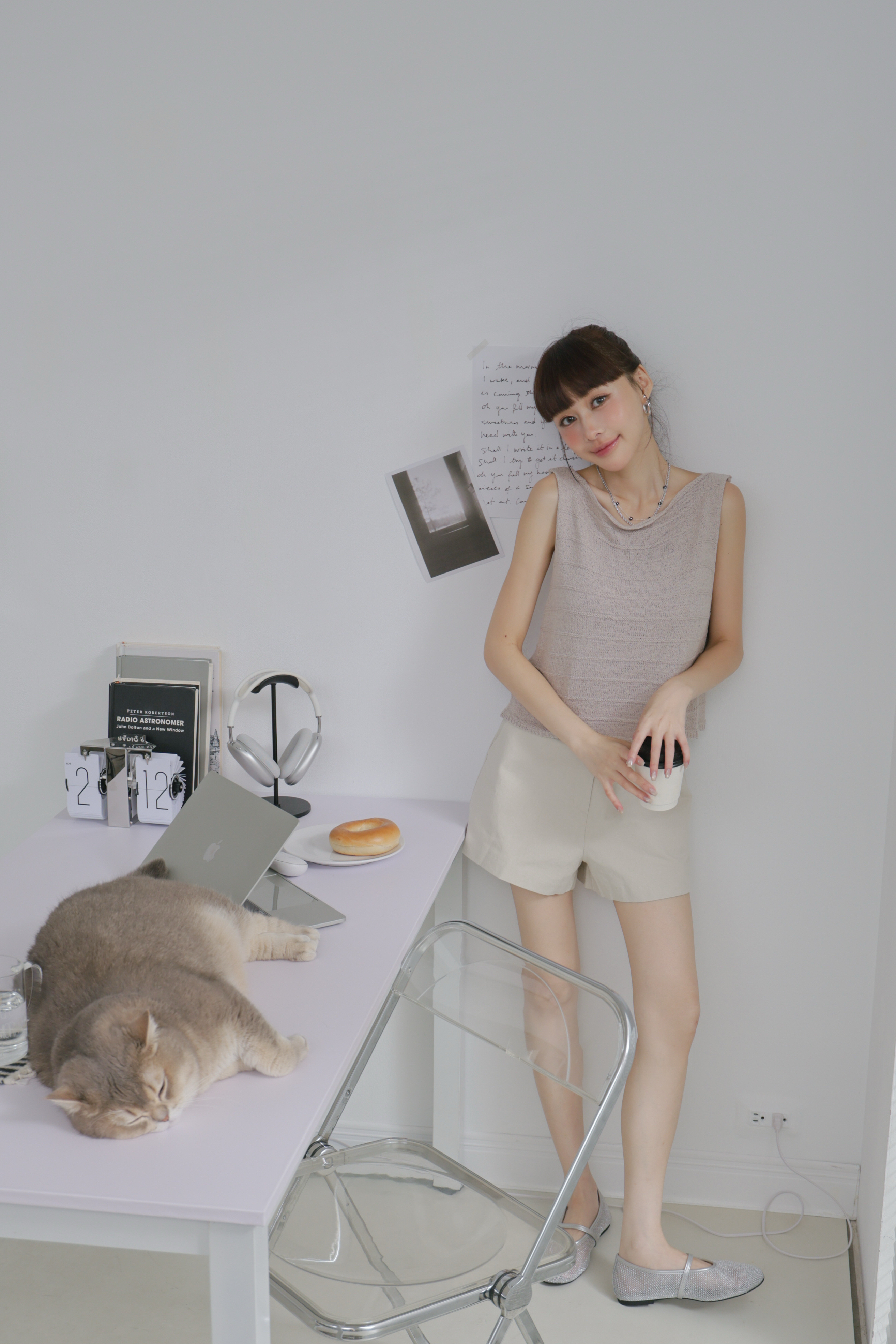 捲捲邊針織背心 P52