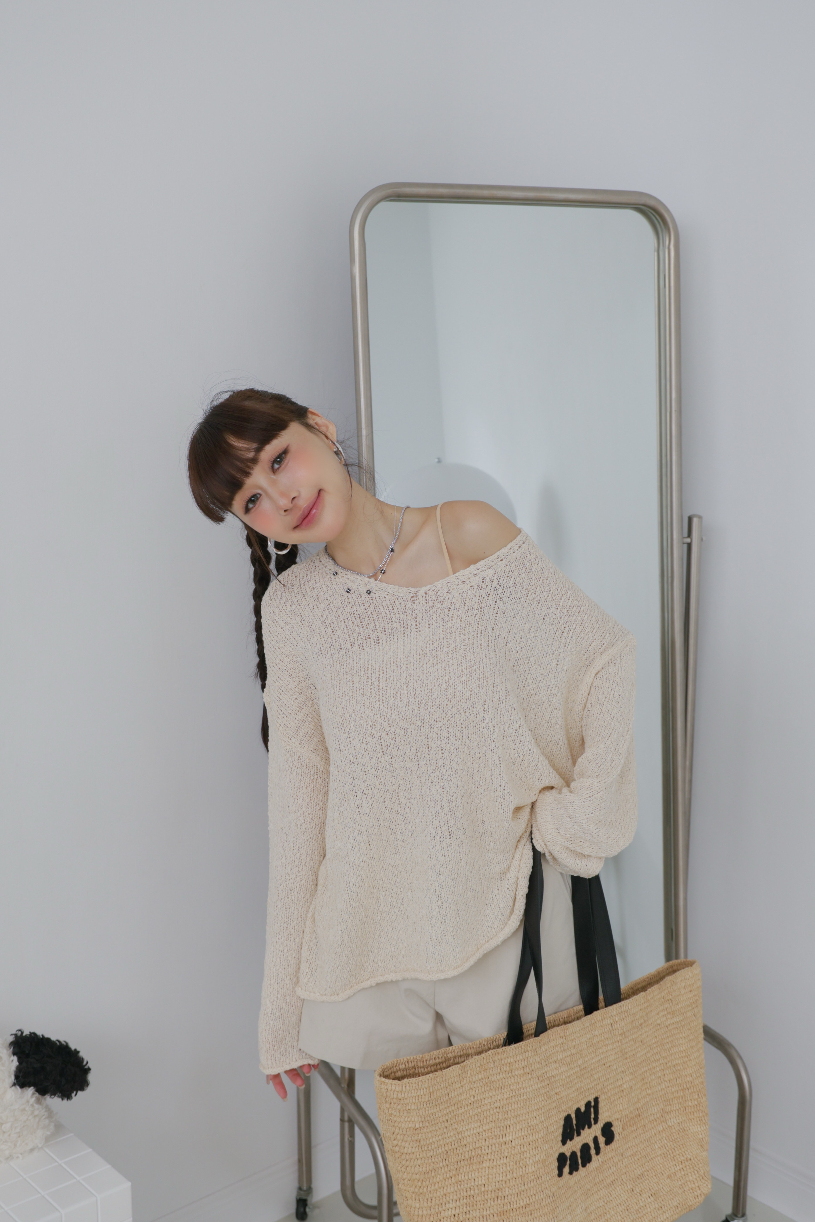 慵懶感十足勾織上衣 P54