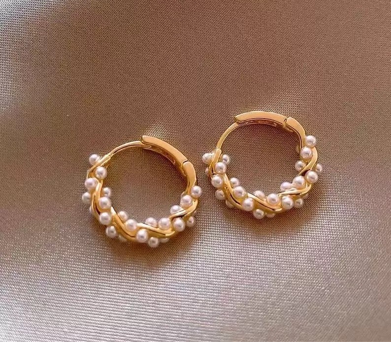 No.9247 不規則珍珠耳扣