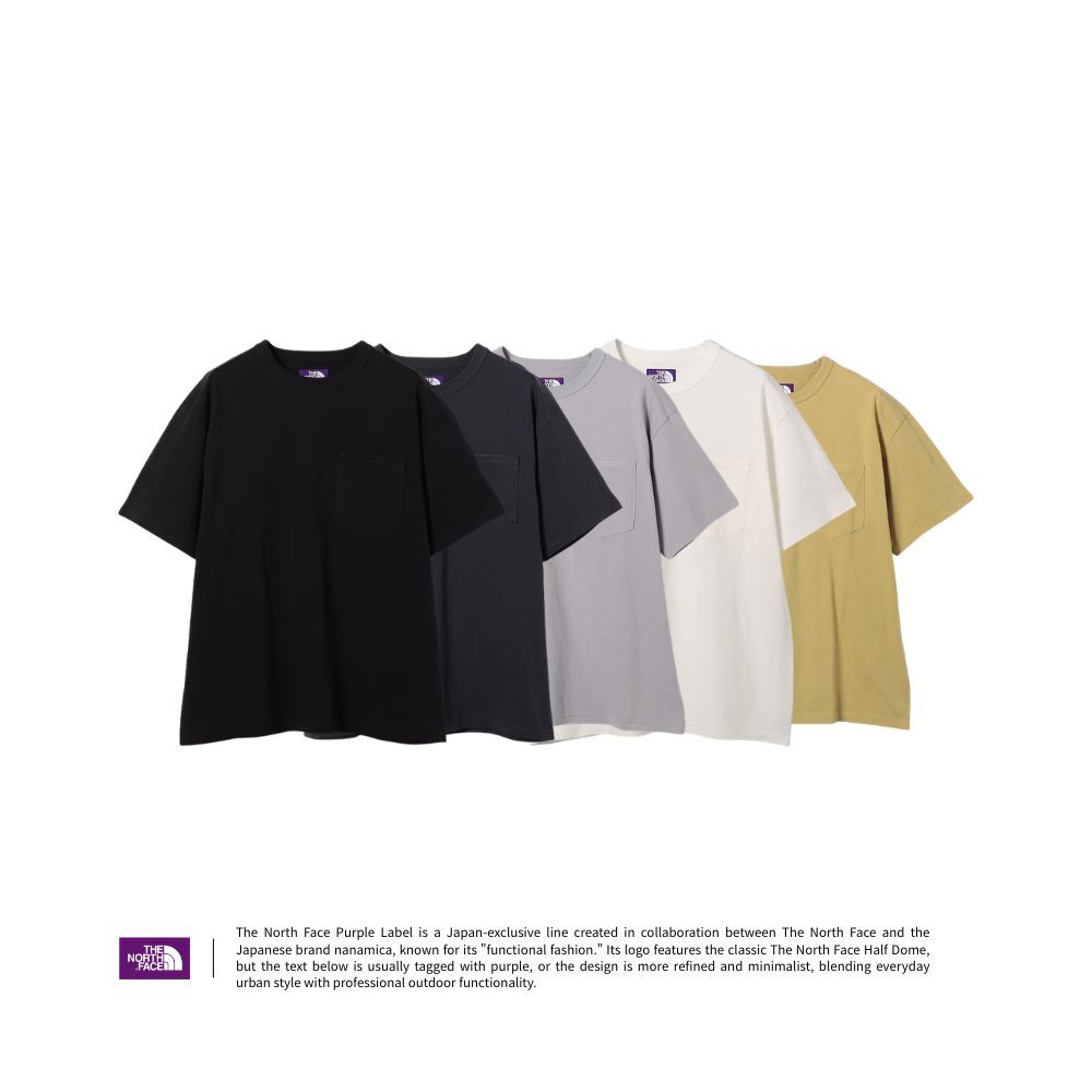 "代購" The North Face Purple 8o.z. Field Pocket Tee 紫標 口袋TEE