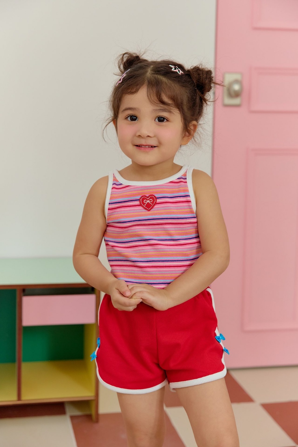 正韓夏SERA 側邊蝴蝶結圓弧短褲