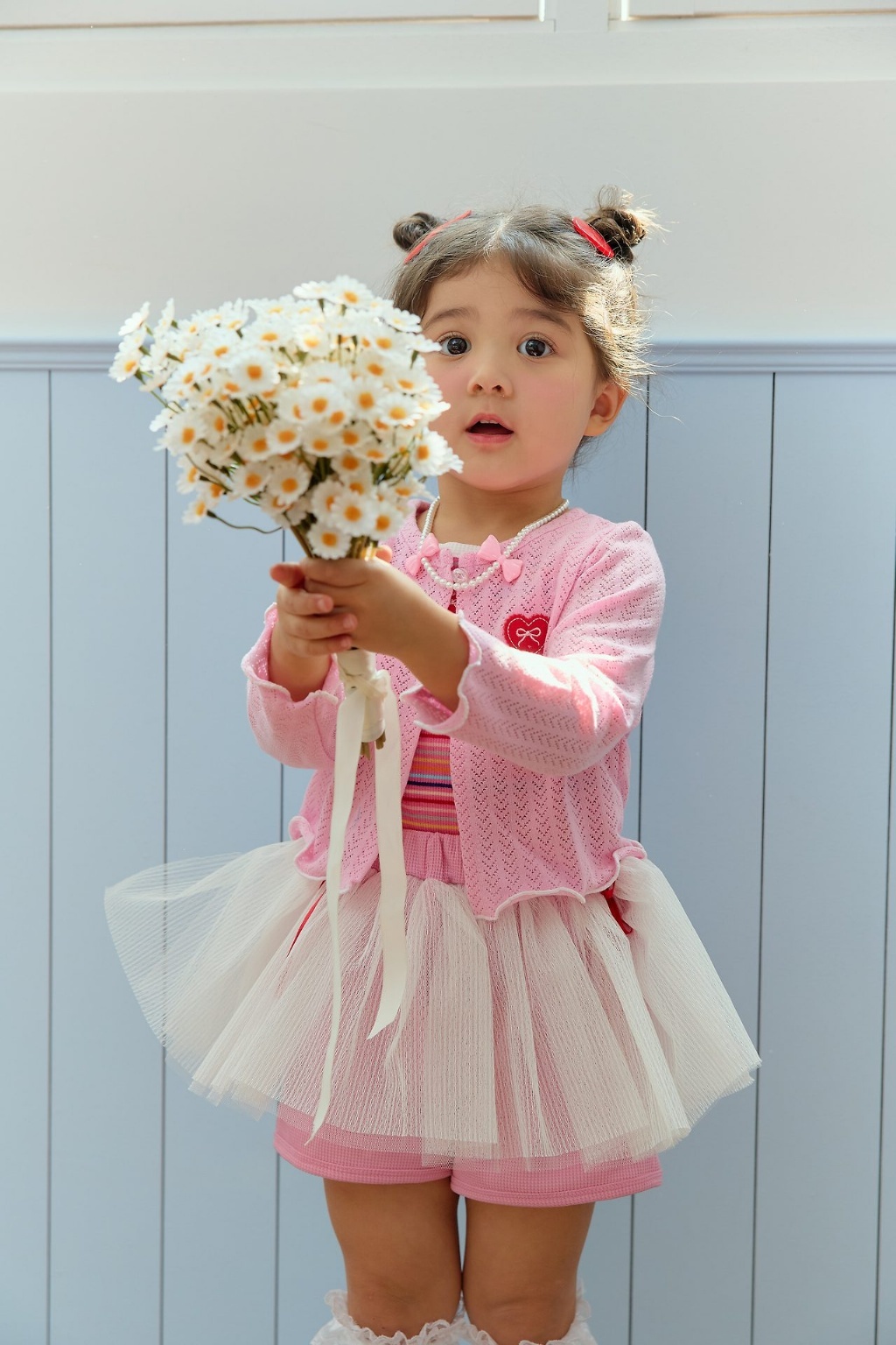 正韓夏SERA 澎紗蝴蝶結短褲