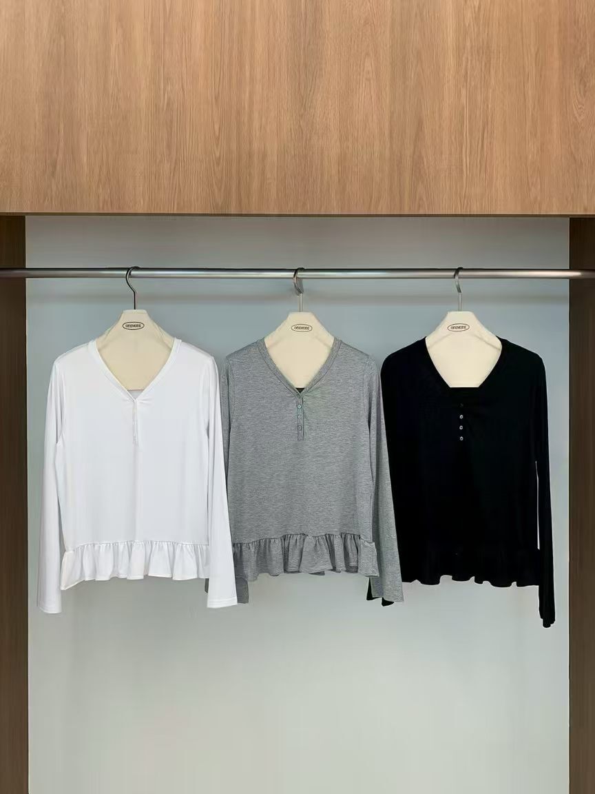 OM6012 裙擺長袖上衣