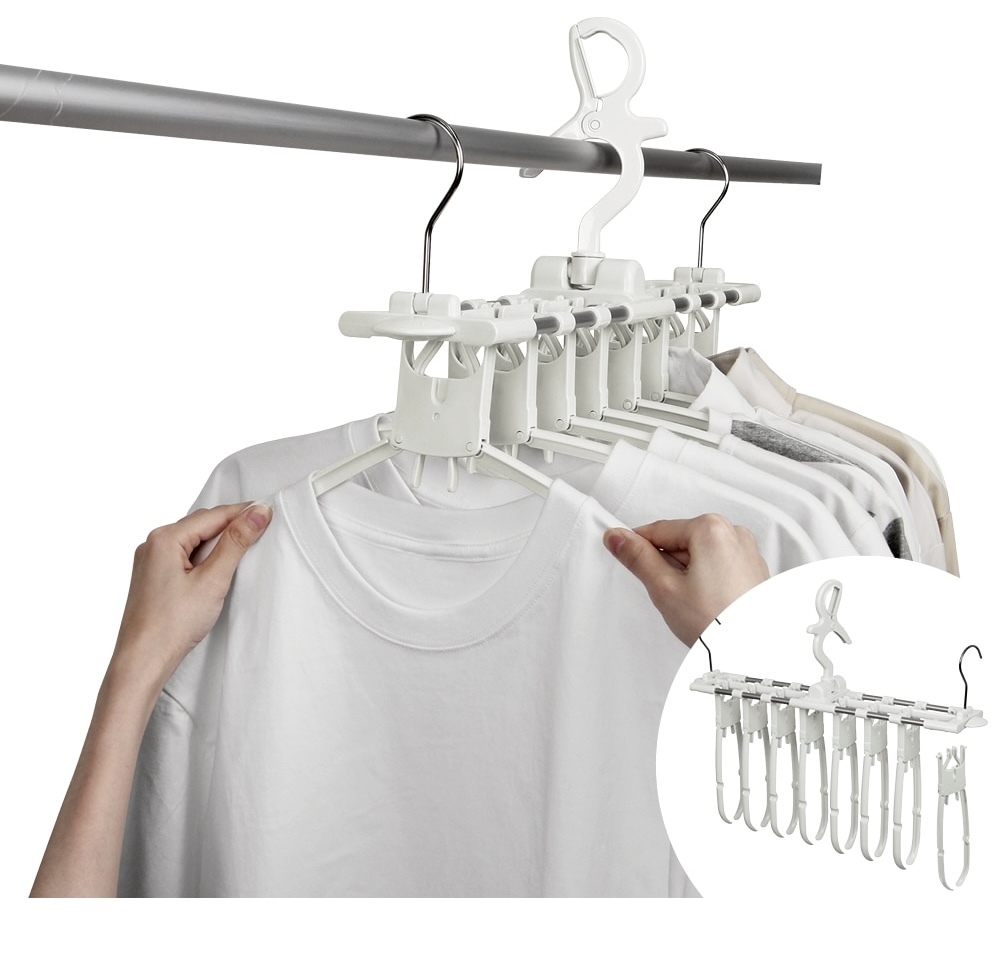 【多莉推薦】JP 3coins 多功能8夾衣架神器 8568 TK260407