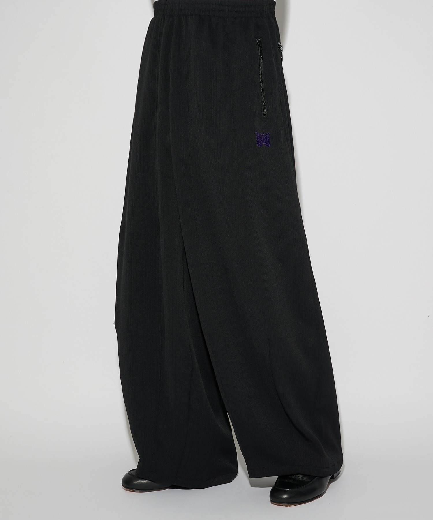 2026SS NEEDLES H.D TRACK PANTS 別注 褶襉 褶皺 黑紫 寬褲 褲子 現貨 116240151