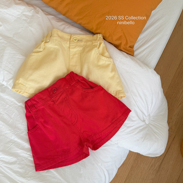 正韓夏NINIBELLO 兩色糖果色短褲
