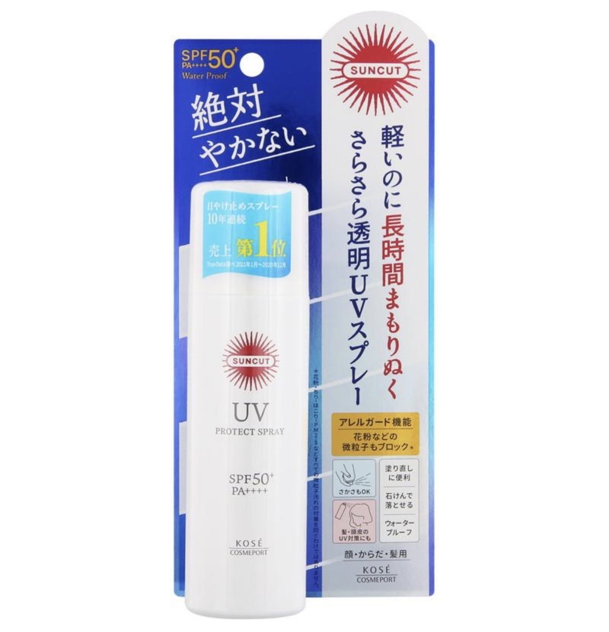 【連線大優惠】JP Suncut 瞬間清爽 高效防水防曬噴霧 大容量 90g  SPF 50 PA++++ 3511 TK260407