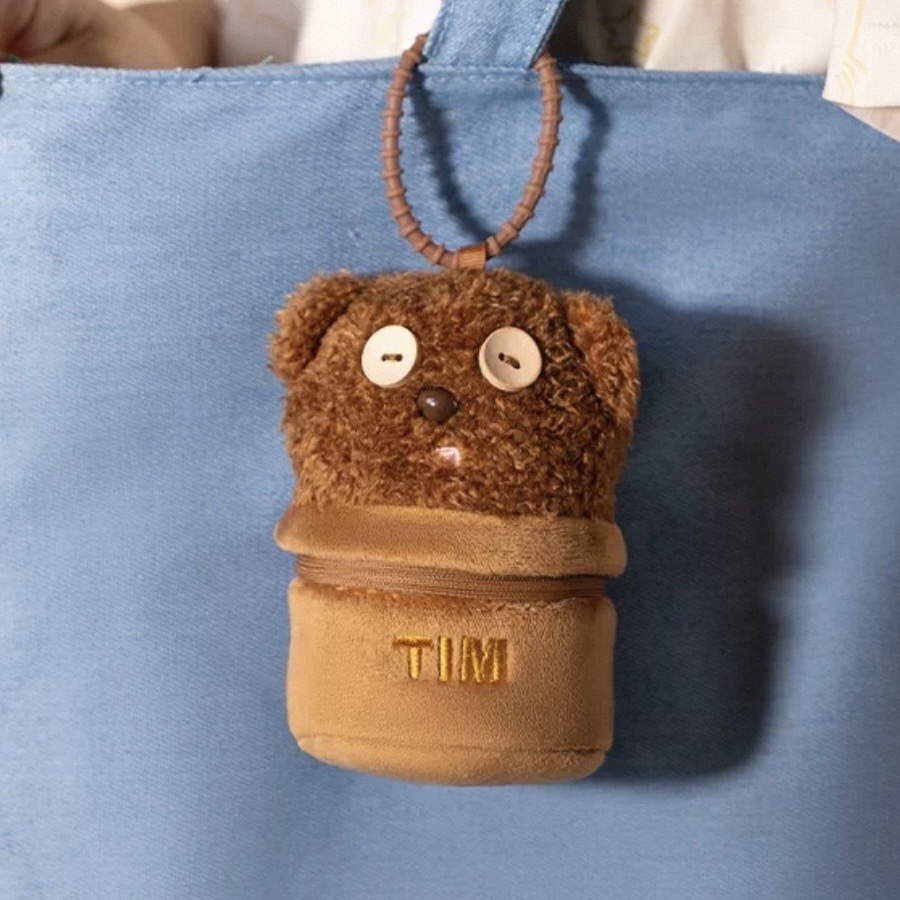 TIM熊 毛絨耳機包 零錢包 環球正版授權 小小兵BOB 玩具熊