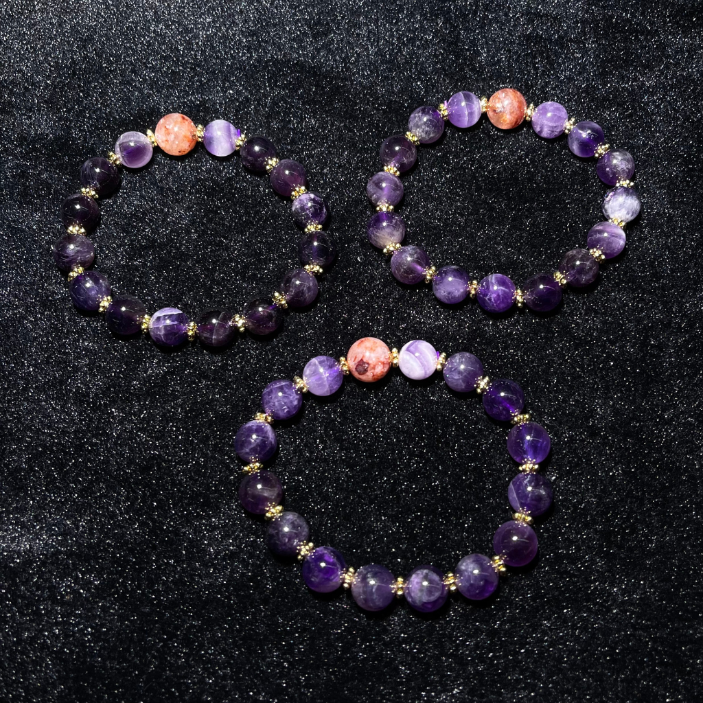 BRA-JJG0407-117 【SL】紫水晶DIY手串 约10mm(隨機出) (A117)