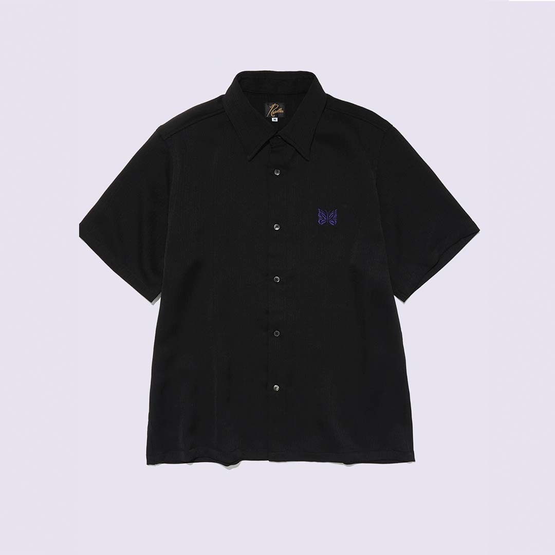 2026SS NEEDLES PAPILLON EMB S/S 別注  褶襉 褶皺 黑紫 灰藍 短袖 襯衫 現貨 116302085
