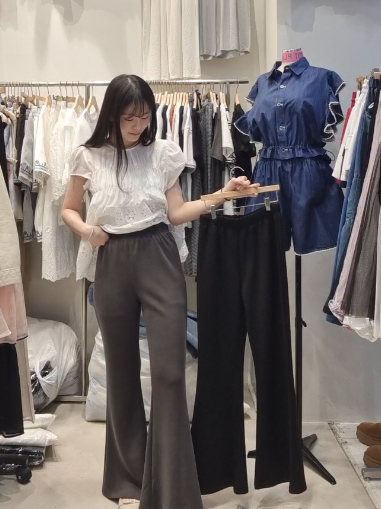 HP6014 Lulu風修腳喇叭褲