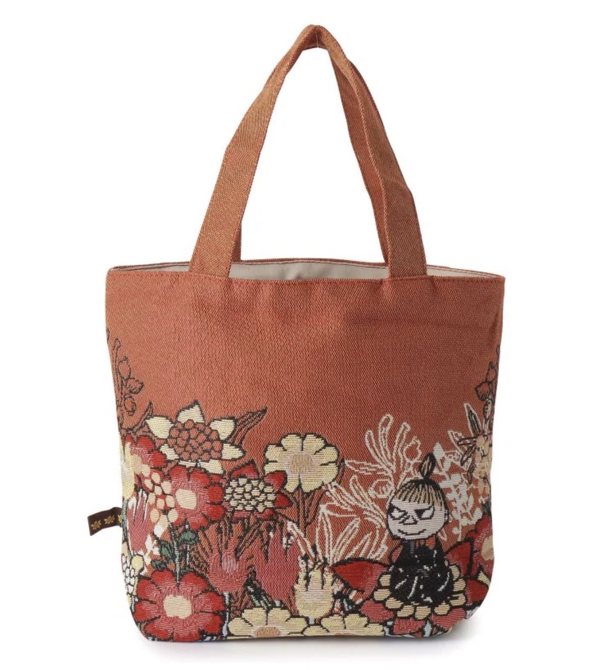 JP 阿美花花針織手挽袋 橙紅 2943 TK260407