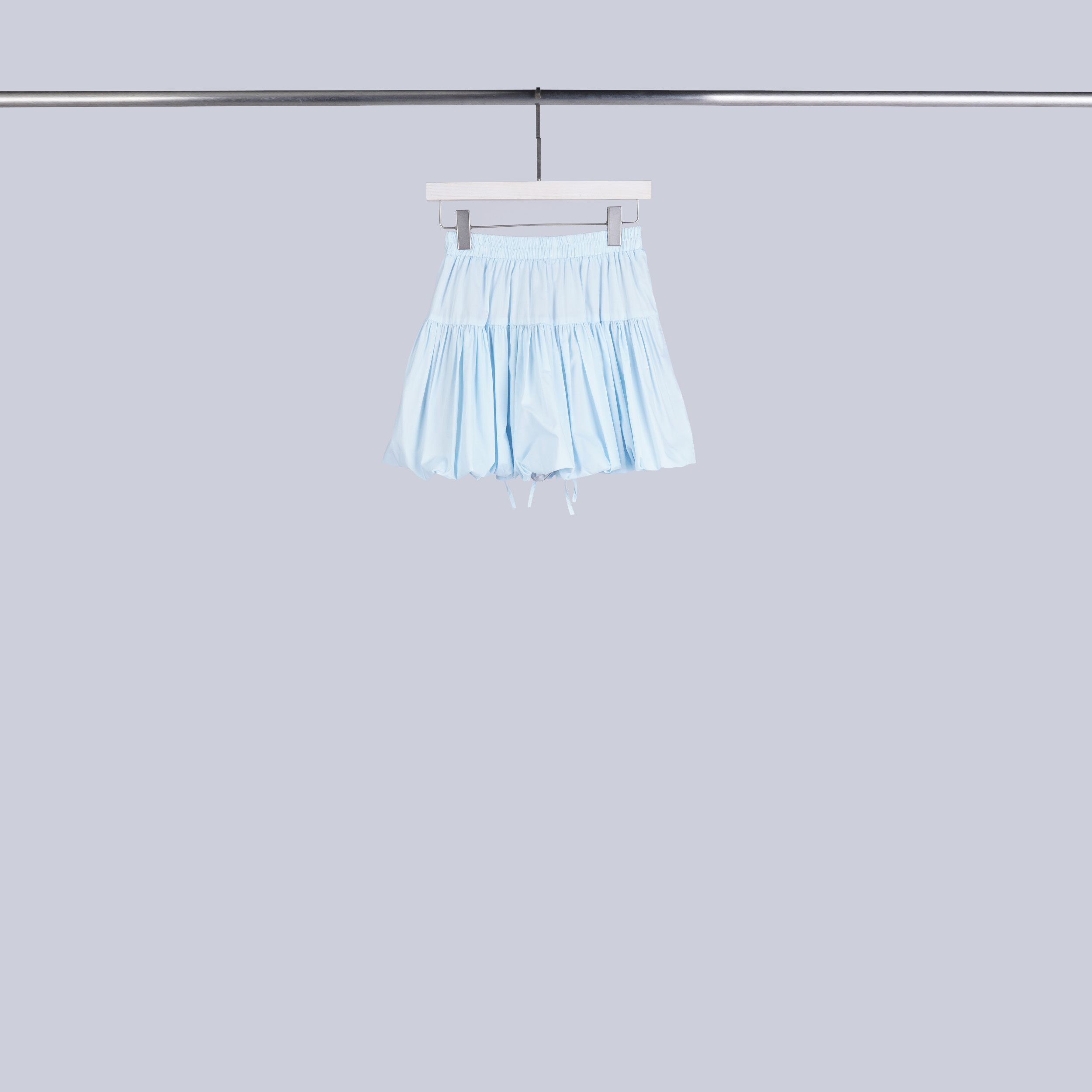 夏日感蝴蝶結綁帶泡泡短裙 | 寶寶藍