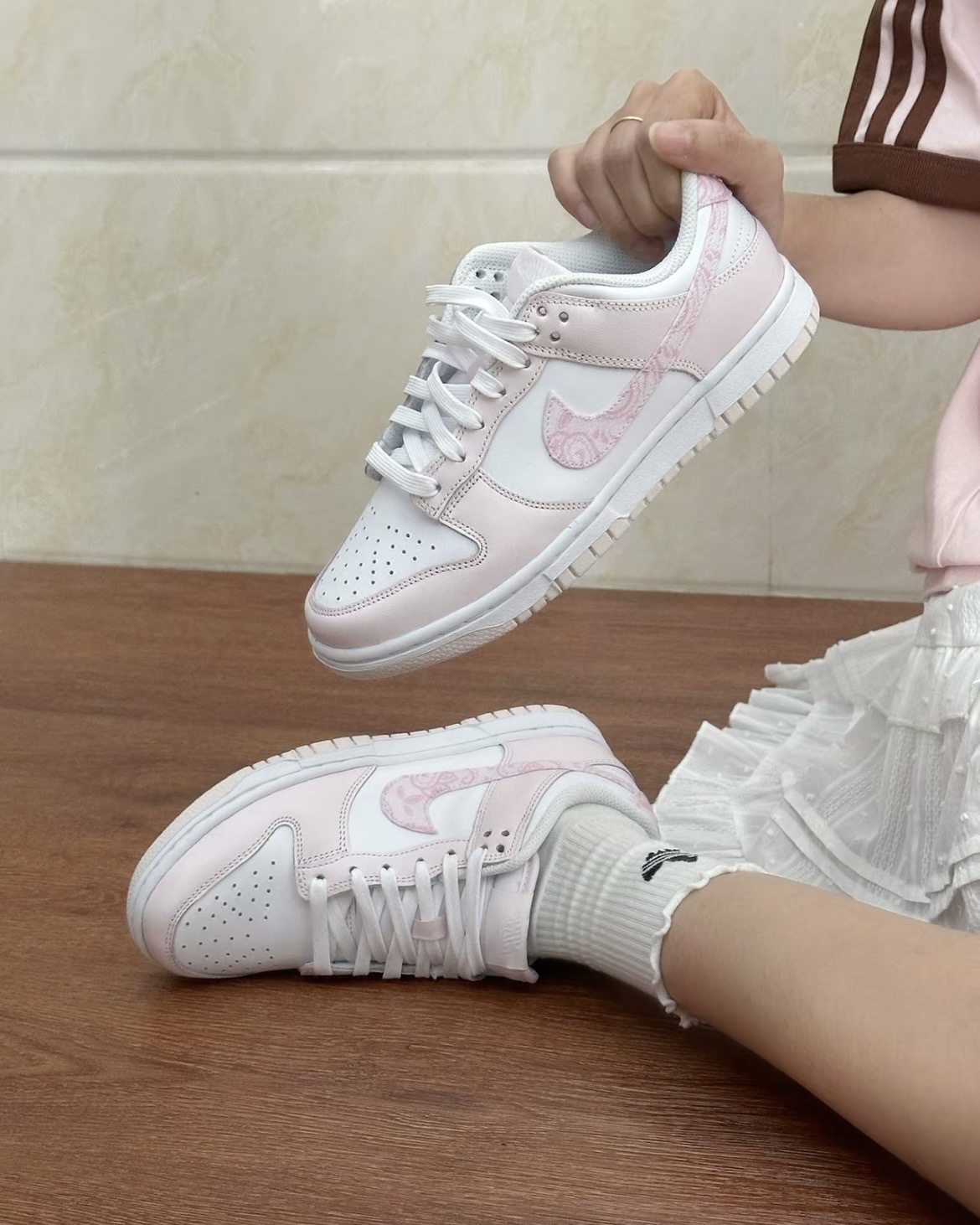 【逢甲 FUZZY】W Nike Dunk Low "Pink Paisley" 變形蟲 櫻花粉 FD1449-100