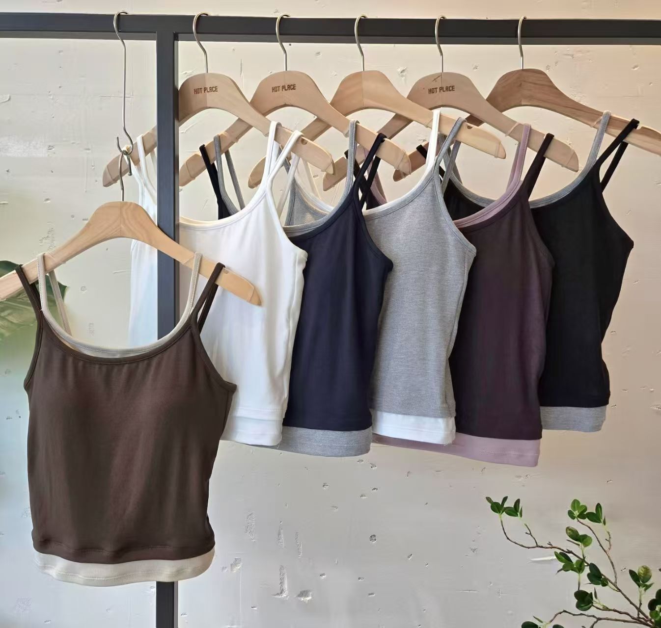 HP6026 潮流撞色兩層吊帶