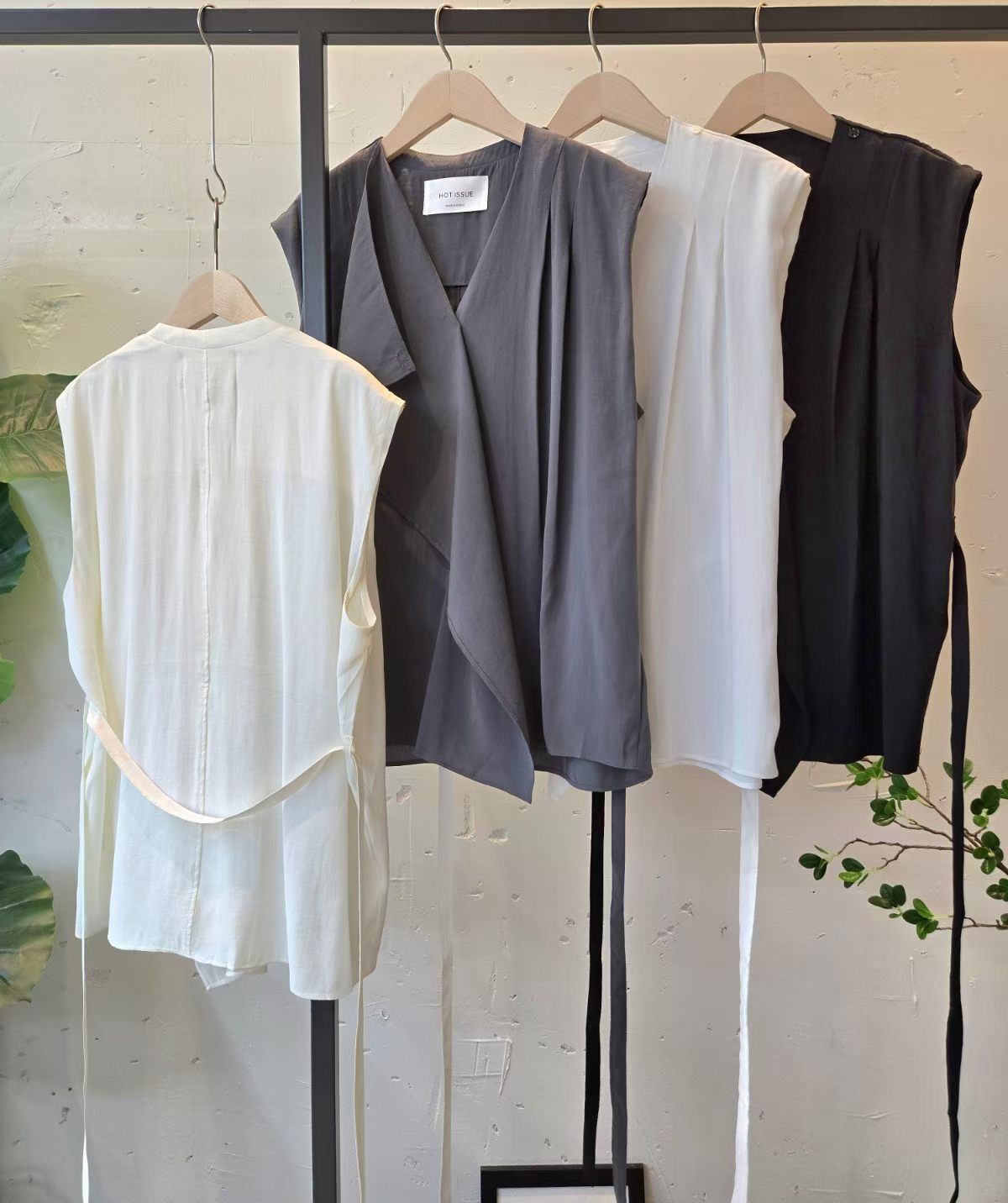 HP6015 高級感開頁綁帶上衣