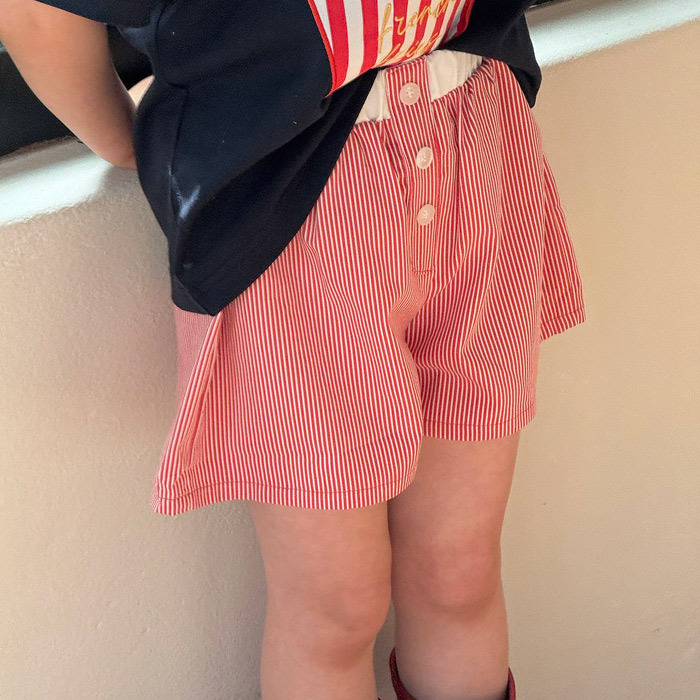 正韓夏NINIBELLO 兩色美式直條短褲