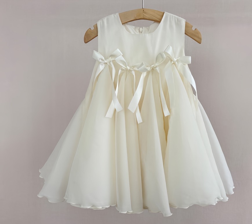 公主風蝴蝶結背心洋裝