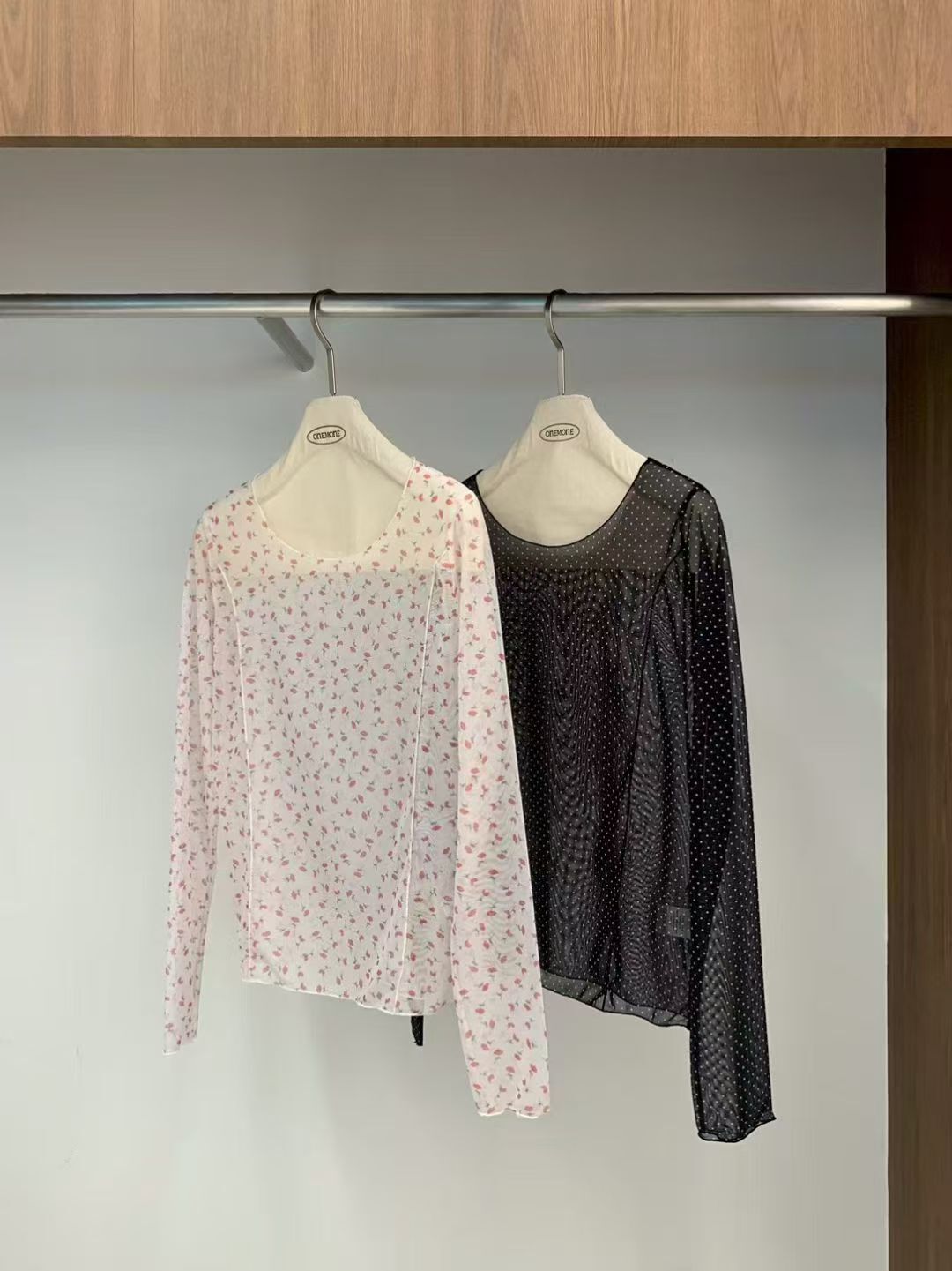 OM6047 內搭透紗上衣