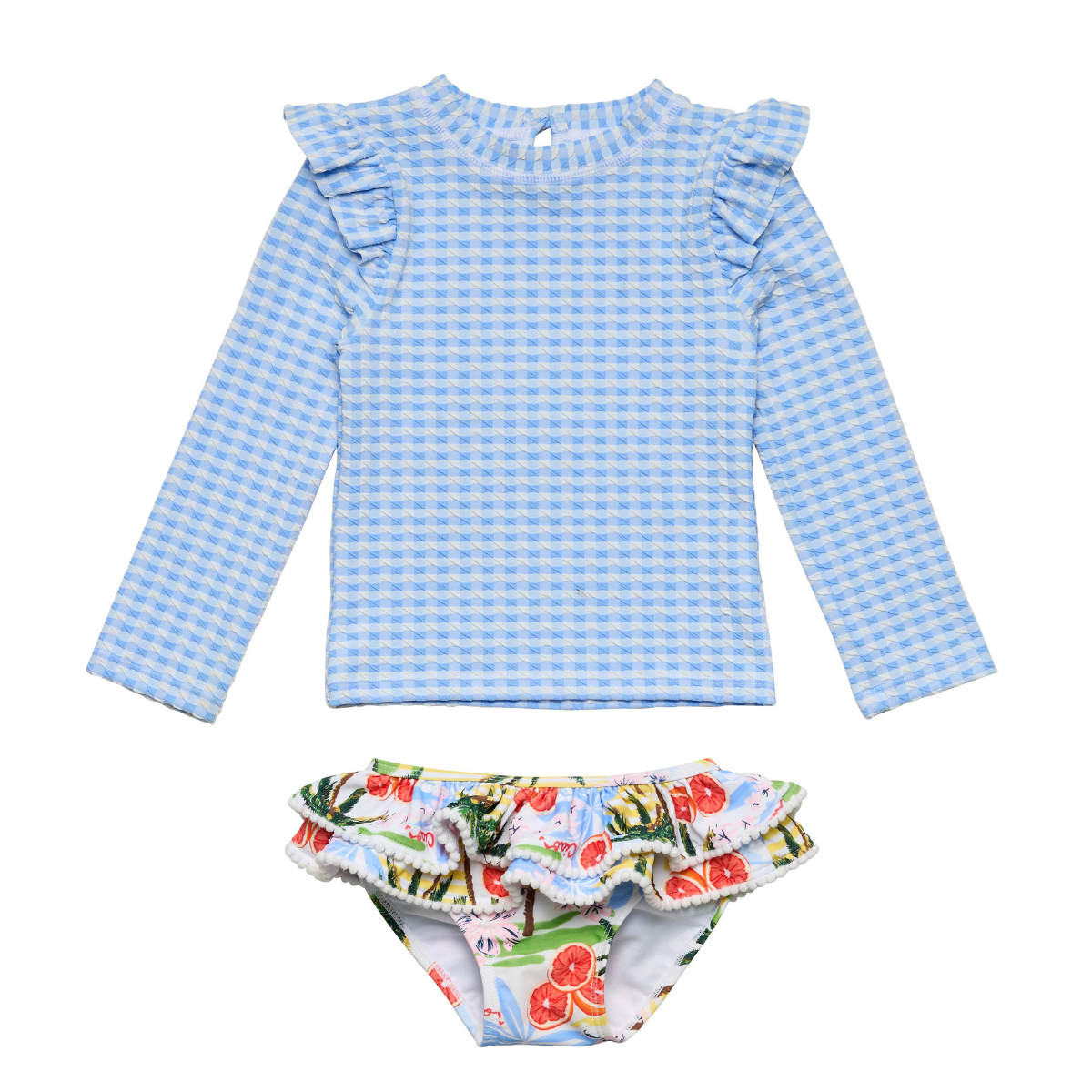 〖 Snapper Rock 〗格紋熱帶天堂防曬兩件式泳衣