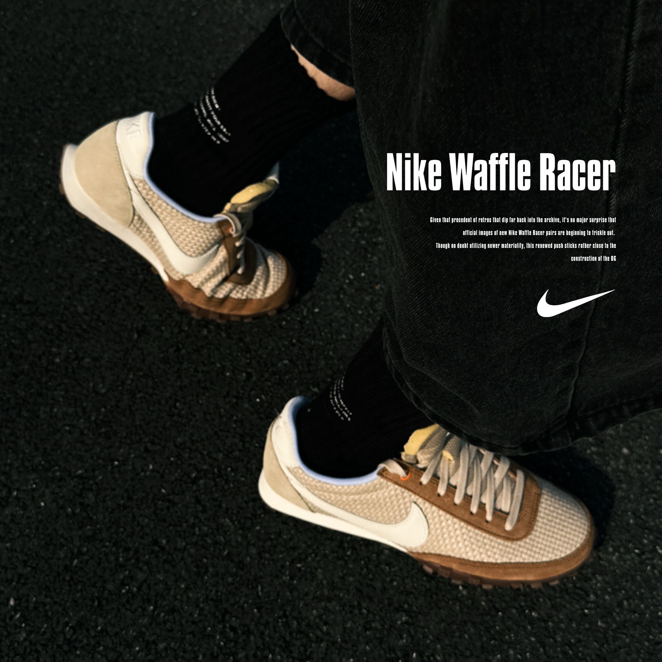 NICEDAY 代購 Nike Waffle Racer '26 米棕 大地色 華夫系列 支撐 回彈 休閒 IR7017-212