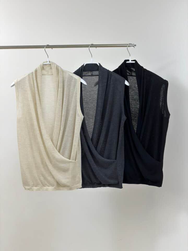 SA6056 氣質疊穿包頁罩衫