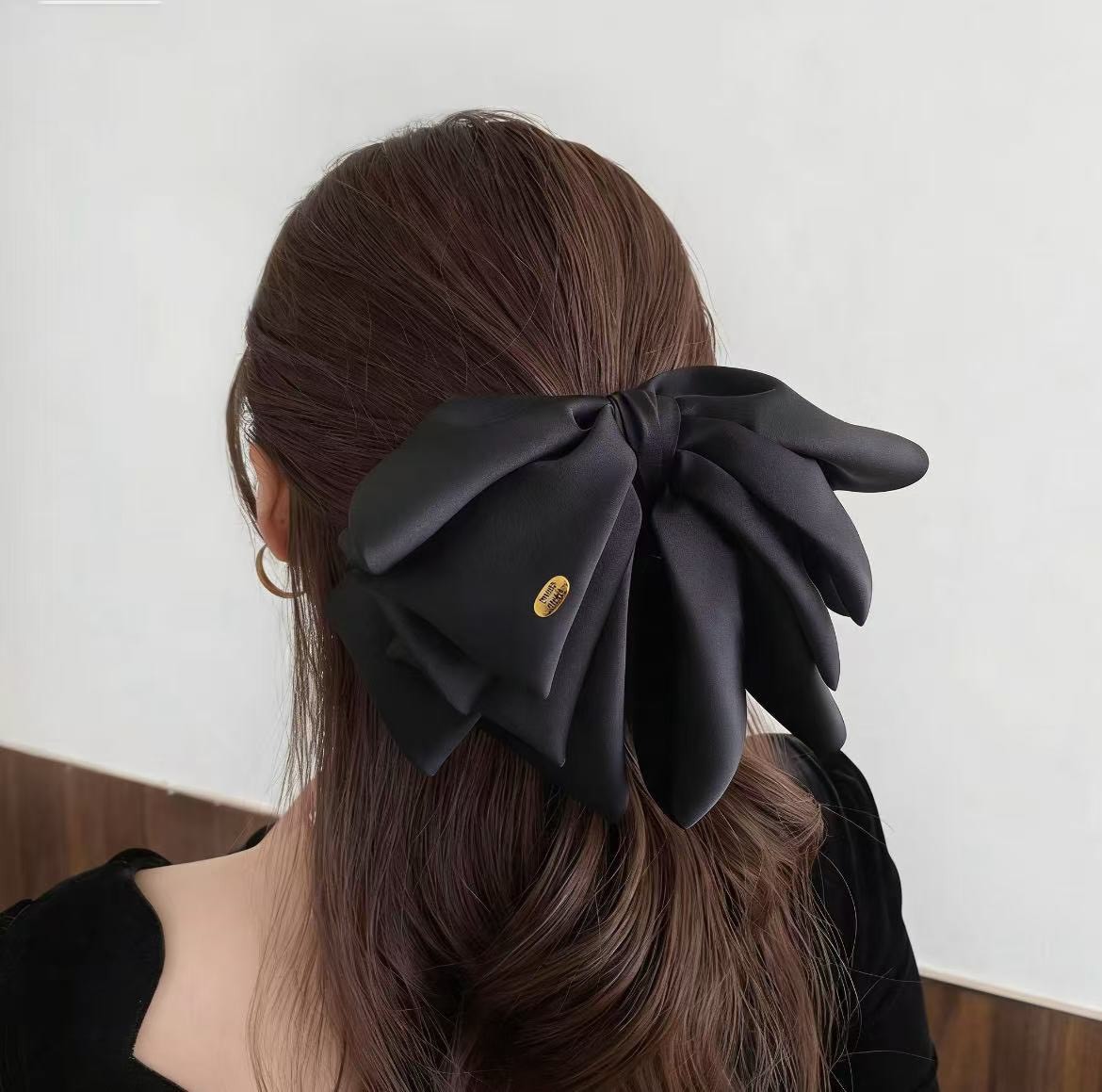 No.9258優雅金標蝴蝶馬尾夾