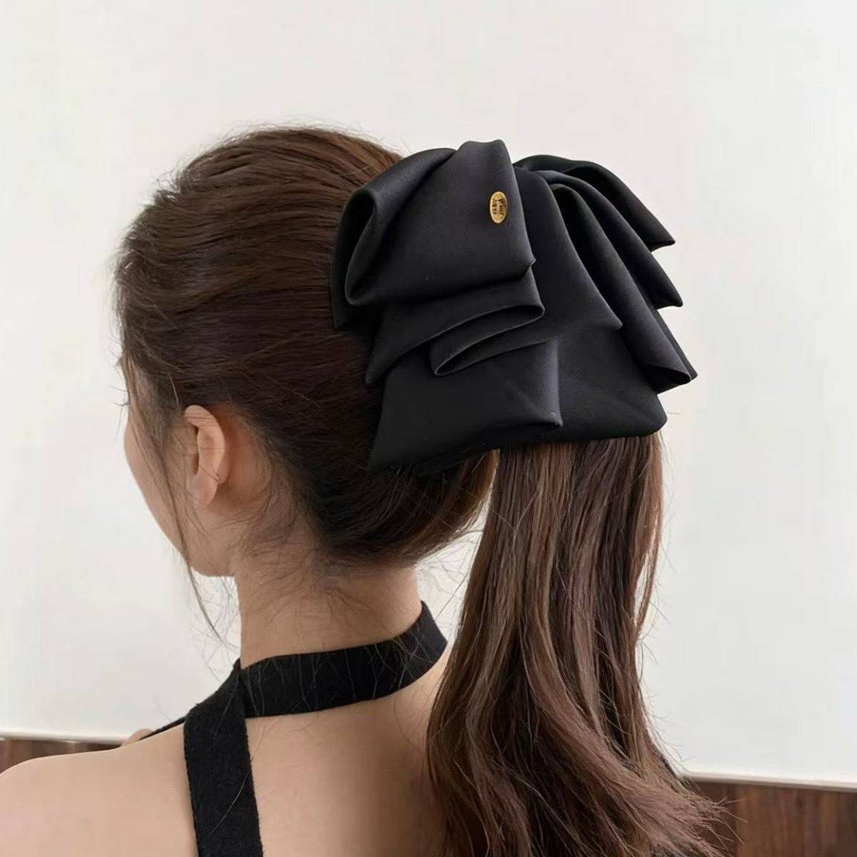 No.9258優雅金標蝴蝶馬尾夾