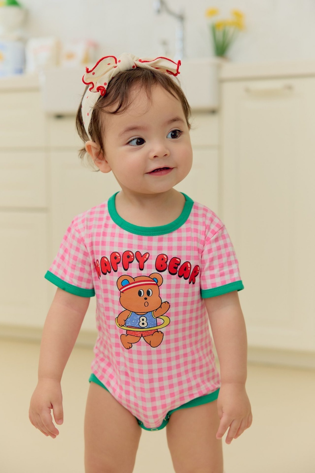 正韓夏SERA  嫩嬰呼拉圈熊熊包屁衣