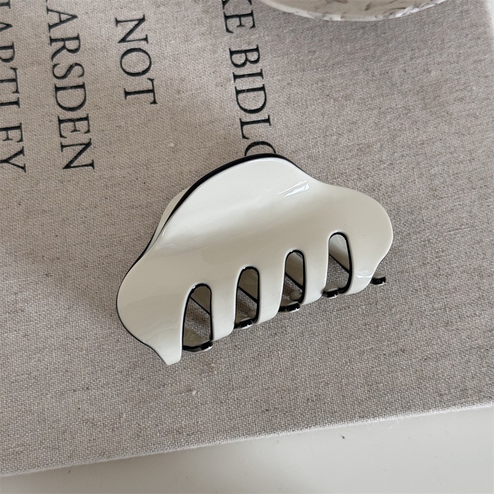 No.9256小款法式撞色斜齒鯊魚夾