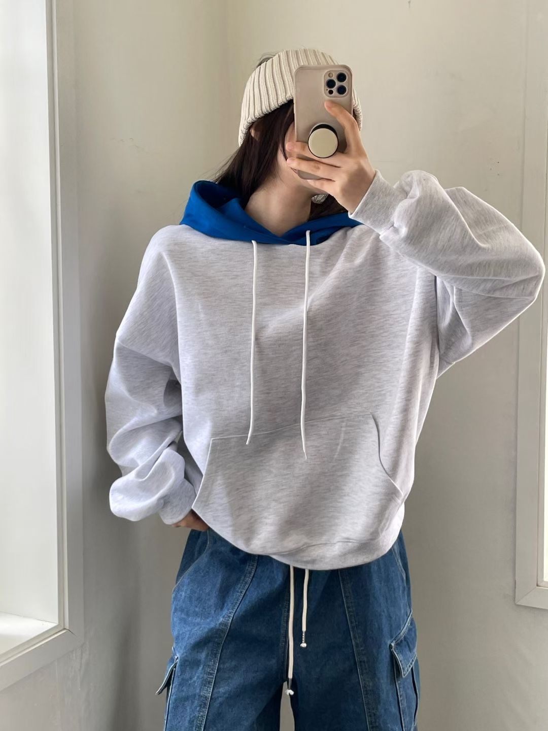 拼色連帽衛衣 MB-040T