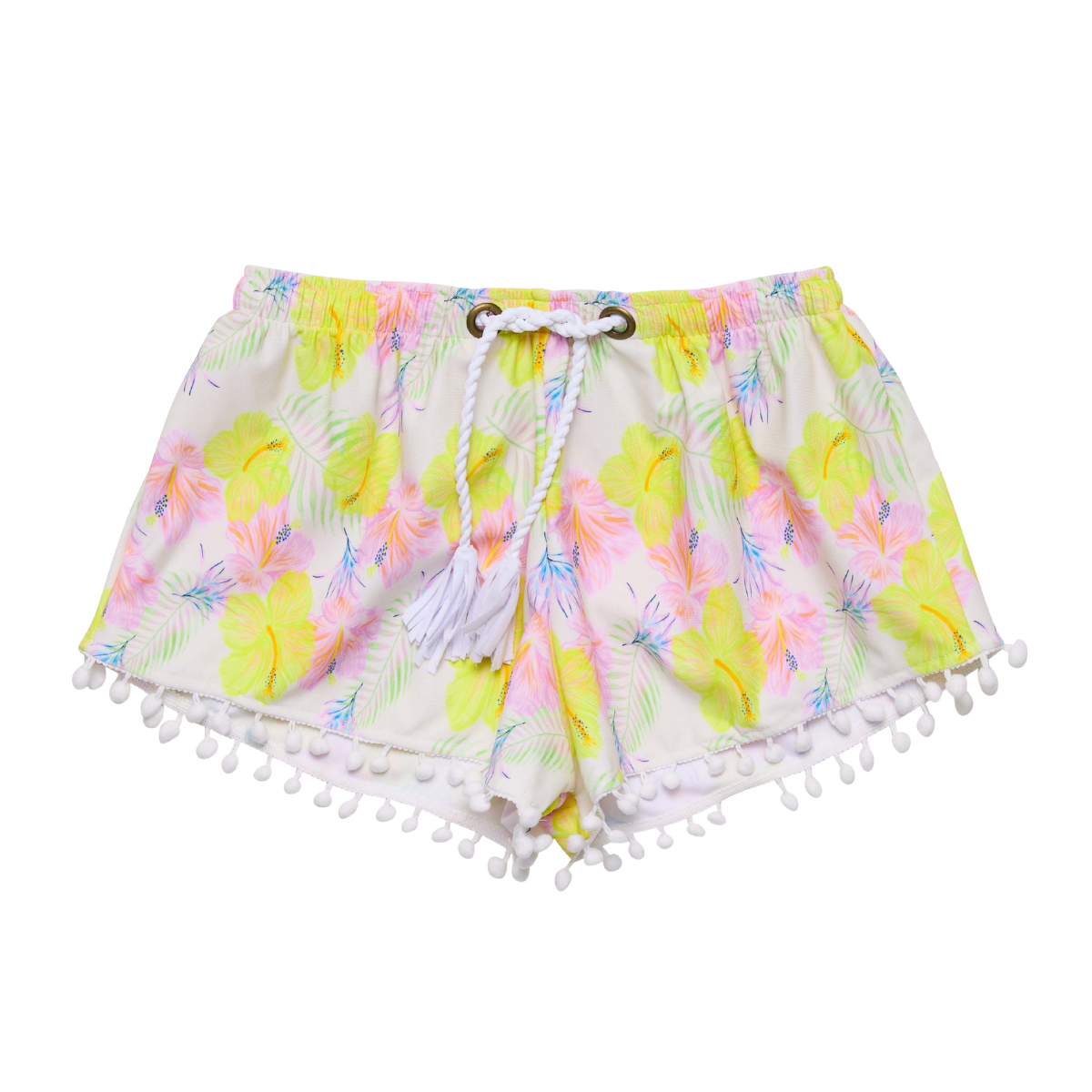 〖 Snapper Rock 〗粉黃扶桑花海灘泳褲