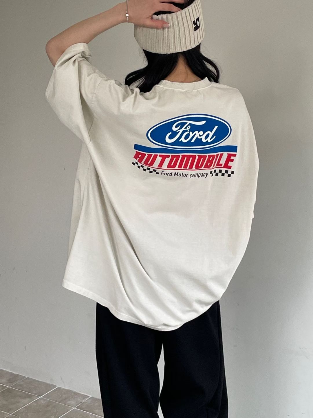 洗水英文字短袖Tee MB-044T