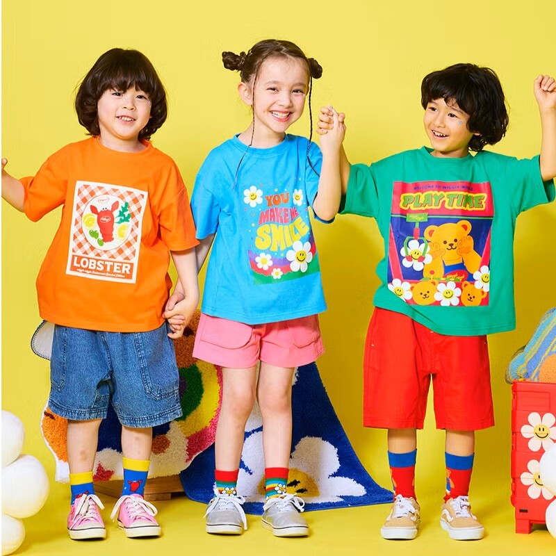 日本 90-130 wiggle聯名印花上衣 8色