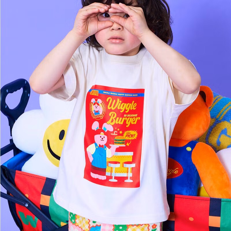 日本 90-130 wiggle聯名印花上衣 8色