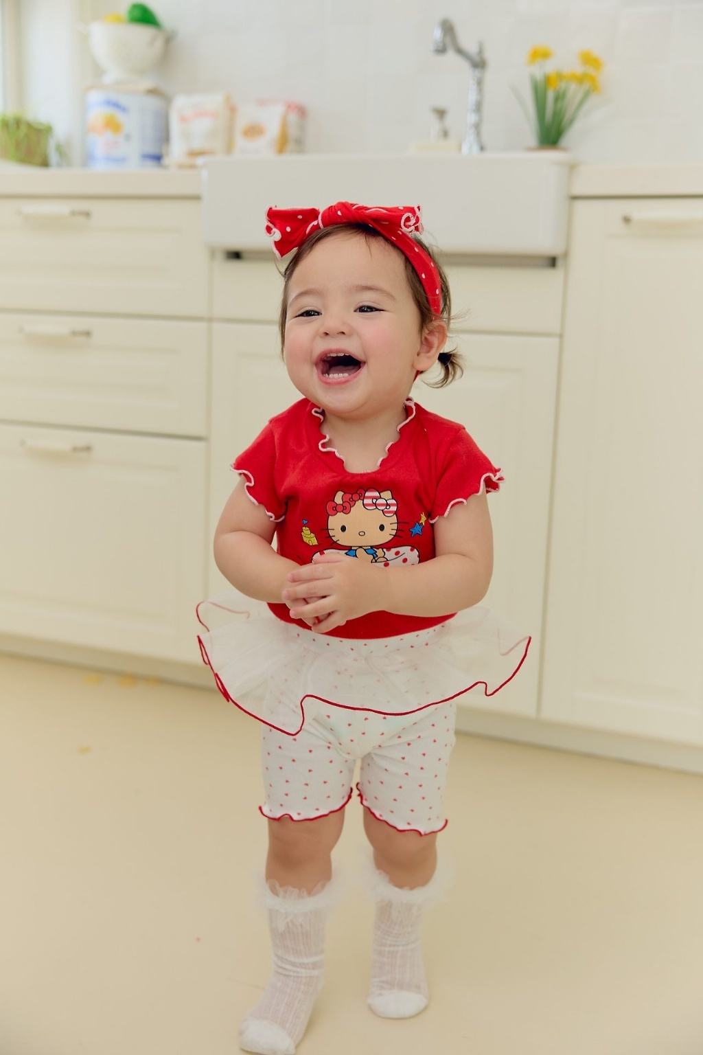 正韓夏SERA  三色點點蝴蝶結髮帶