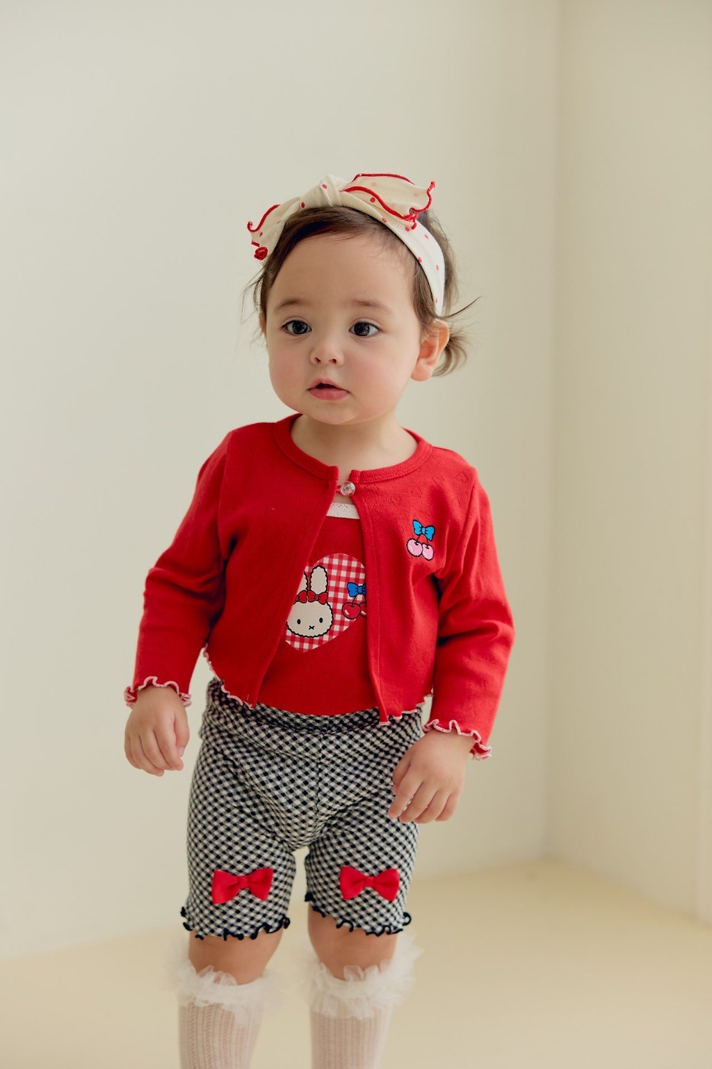 正韓夏SERA  蝴蝶結捲捲五分褲