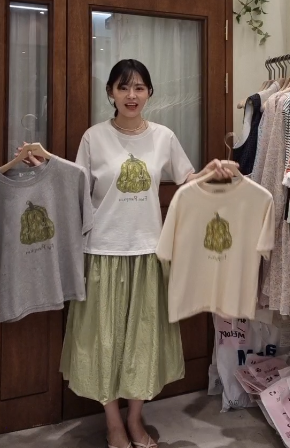 OM6053 南瓜圖案Tee