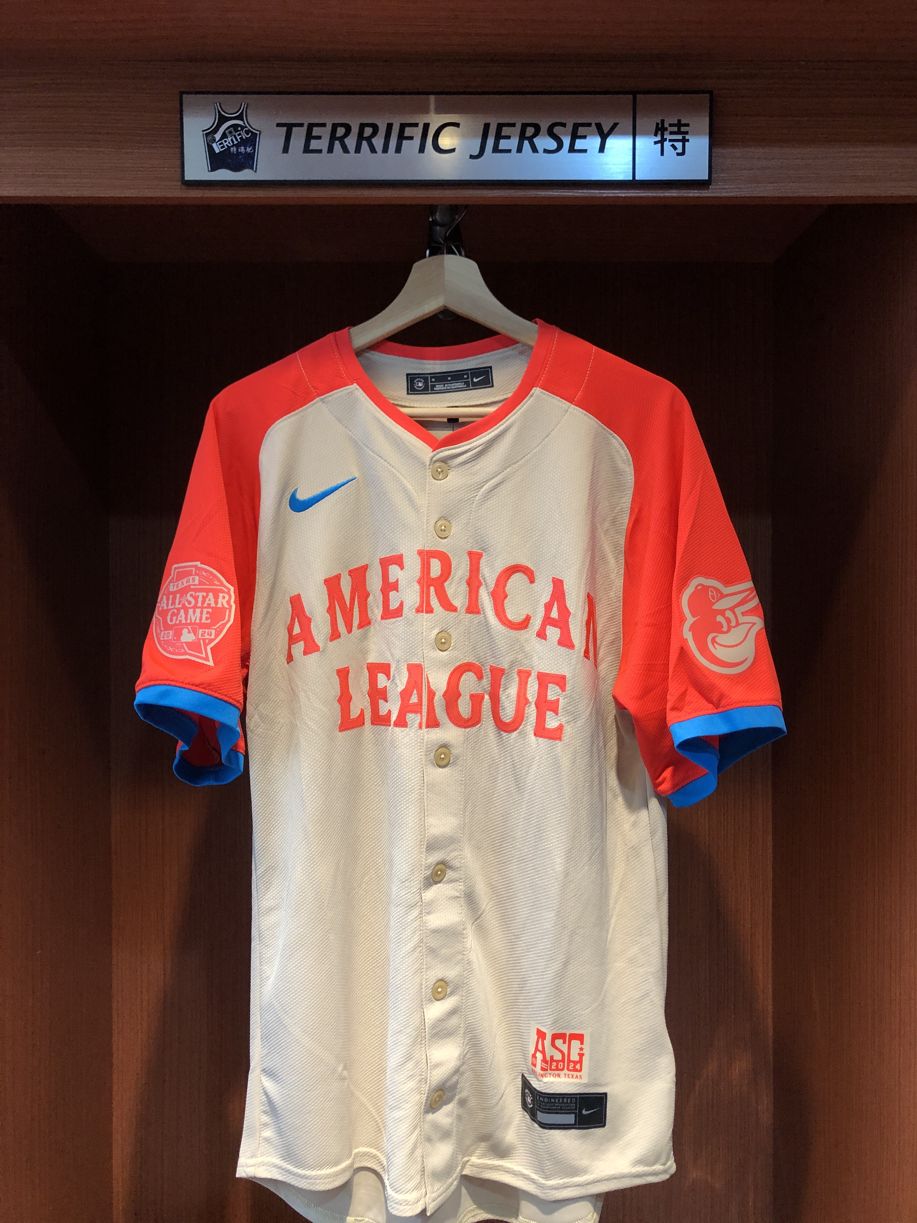 MLB球衣 Gunnar Henderson 2024明星賽 巴爾的摩金鶯 土黃螢光紅 Nike Limited Player Name Jersey 球迷版 熱轉印 全新