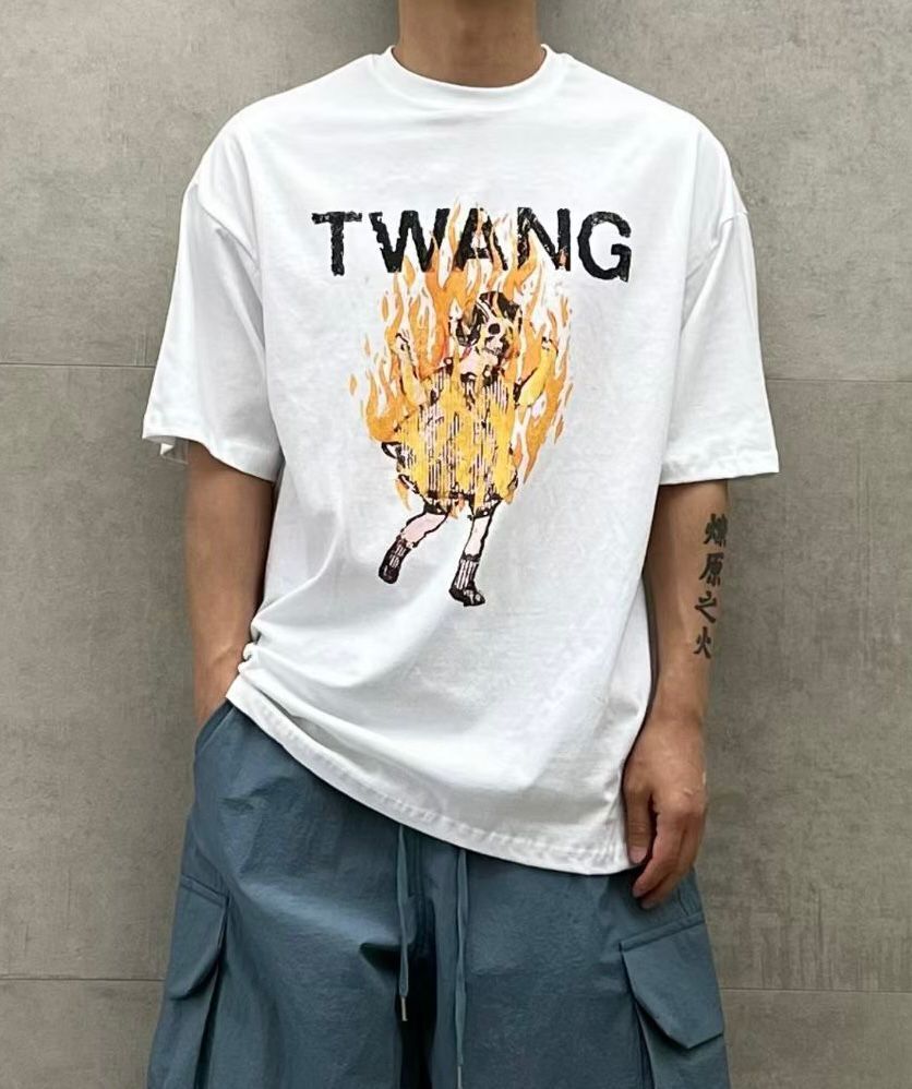 英文字圖案短袖Tee PULSE-223T