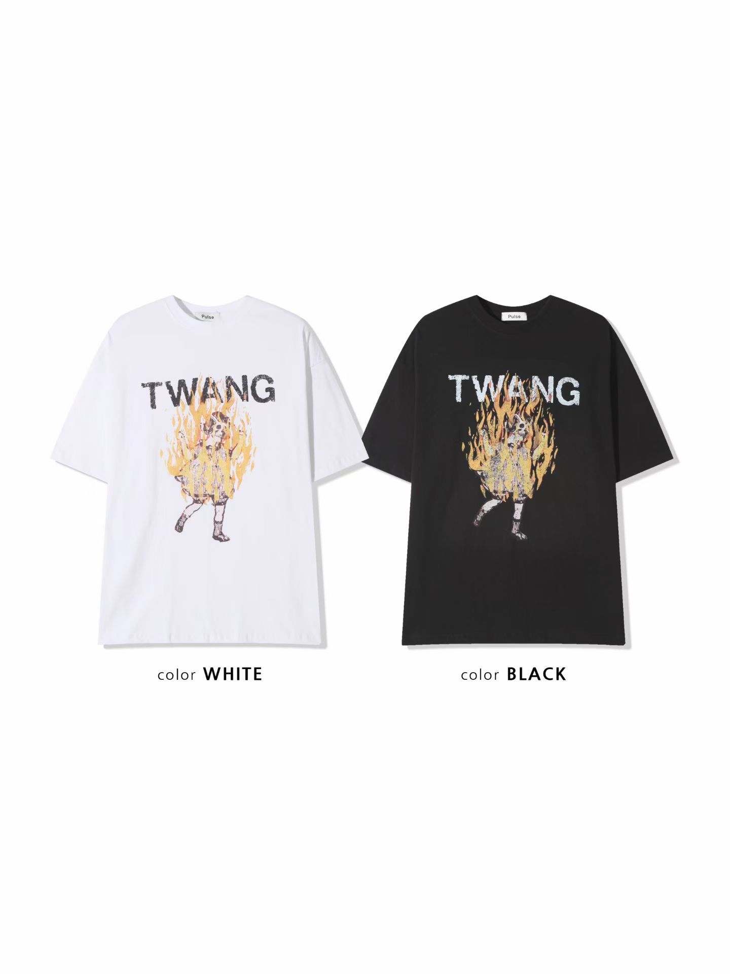 英文字圖案短袖Tee PULSE-223T
