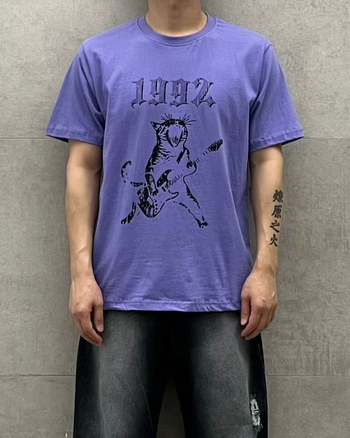 英文字圖案短袖Tee PULSE-224T