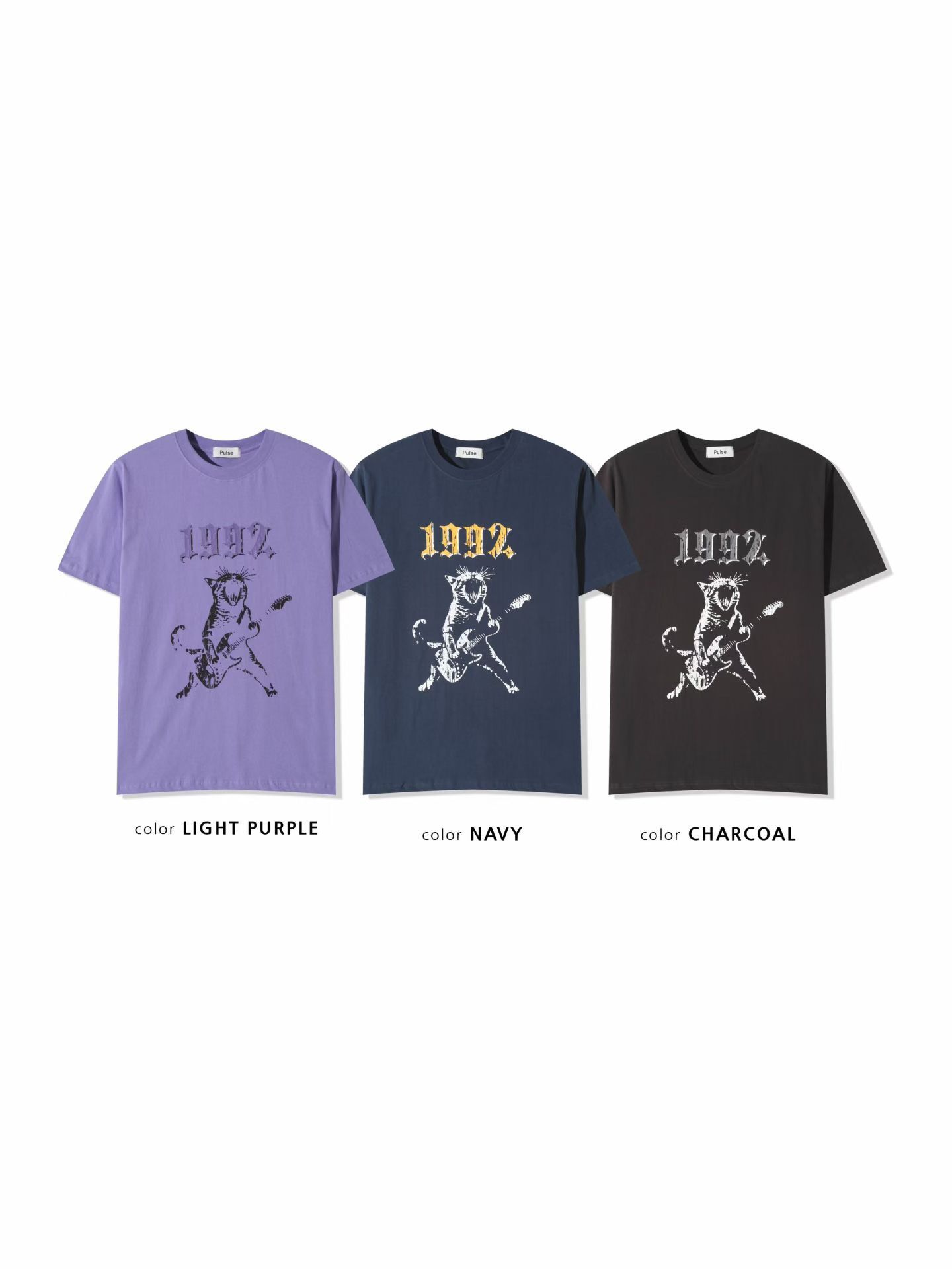 英文字圖案短袖Tee PULSE-224T