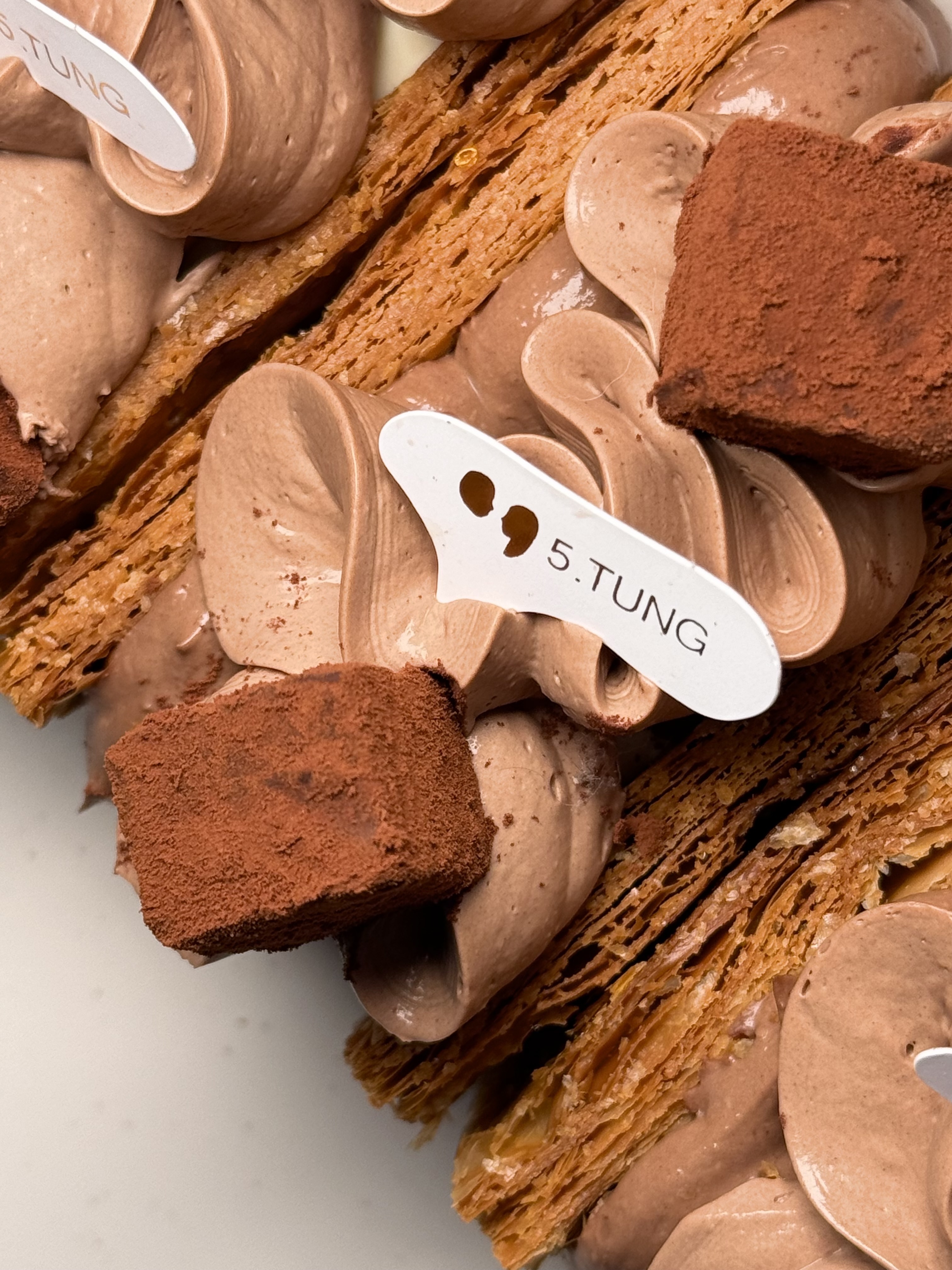 法芙娜58高粱生巧克力千層酥