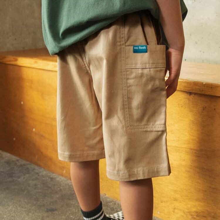 日本 90-160 口袋寬版6分褲 5色