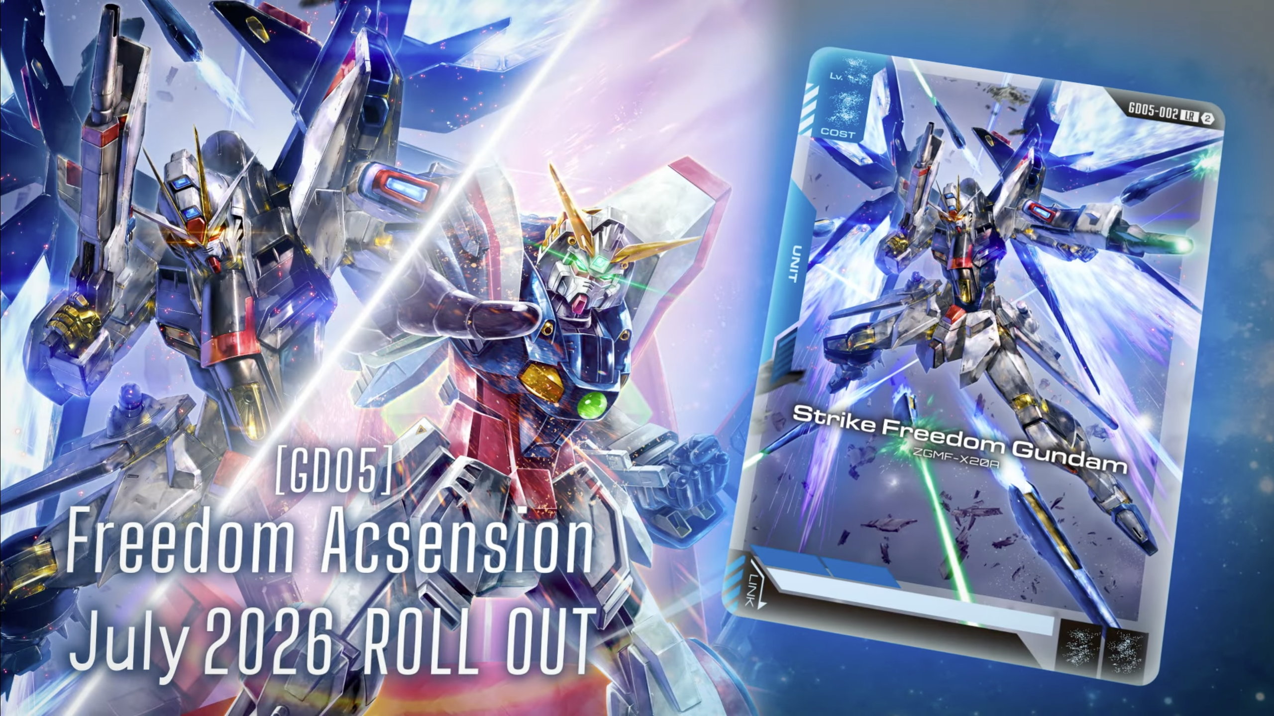 [預訂] [原箱] GUNDAM CARD GAME GD05 Freedom Acsension ($3800, 訂金$2000)