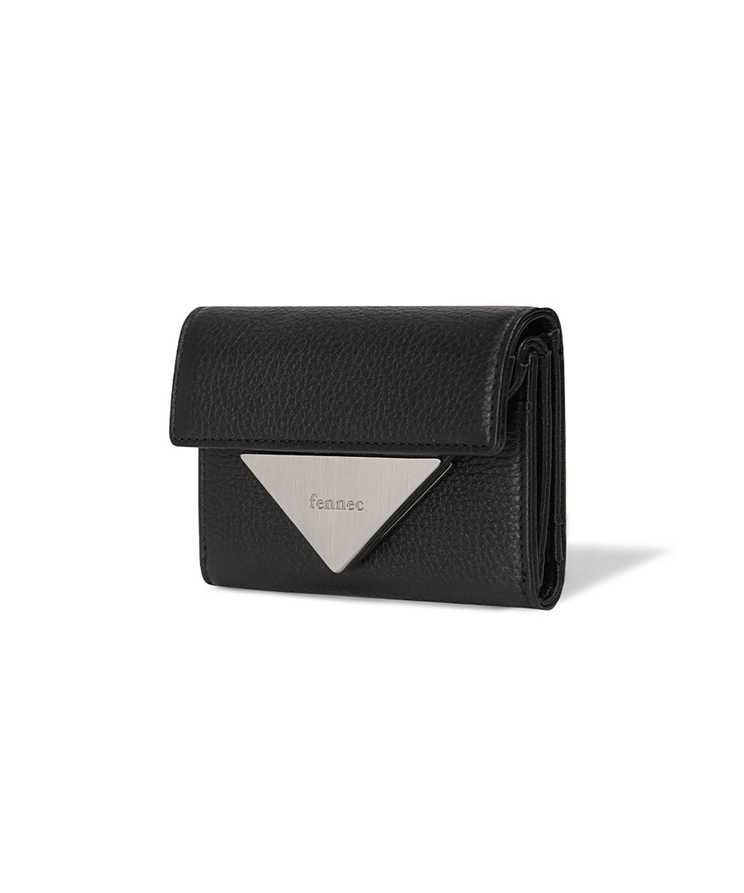 FENNEC 三角壓紋雙翻蓋短夾 FCSWT03EBF
