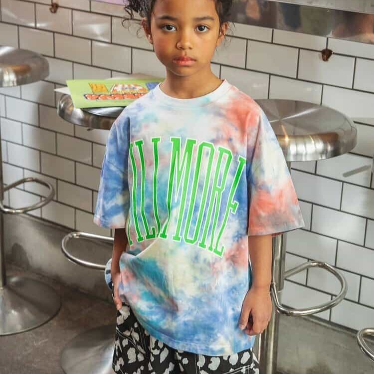 日本 90-160 剪影紮染上衣 2色