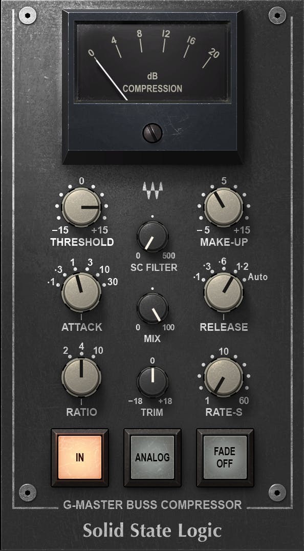 Waves SSL G-Master Buss Compressor｜總線壓縮插件