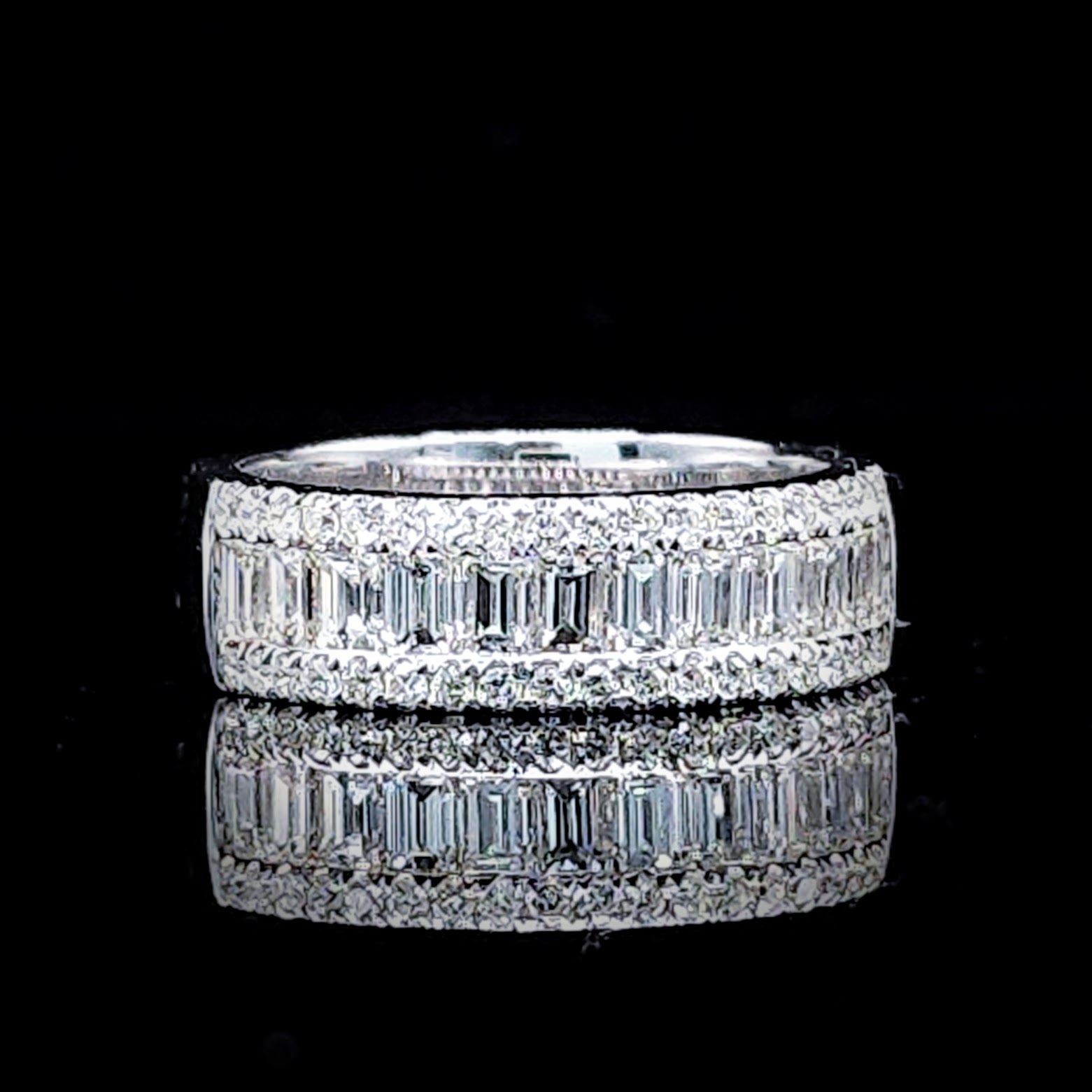 全新18K白金1卡35份鑽石戒指